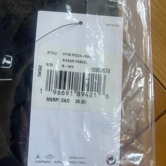 NWT Nike NBA kids Toronto Raptors M 10-12 - Picture 4 of 8